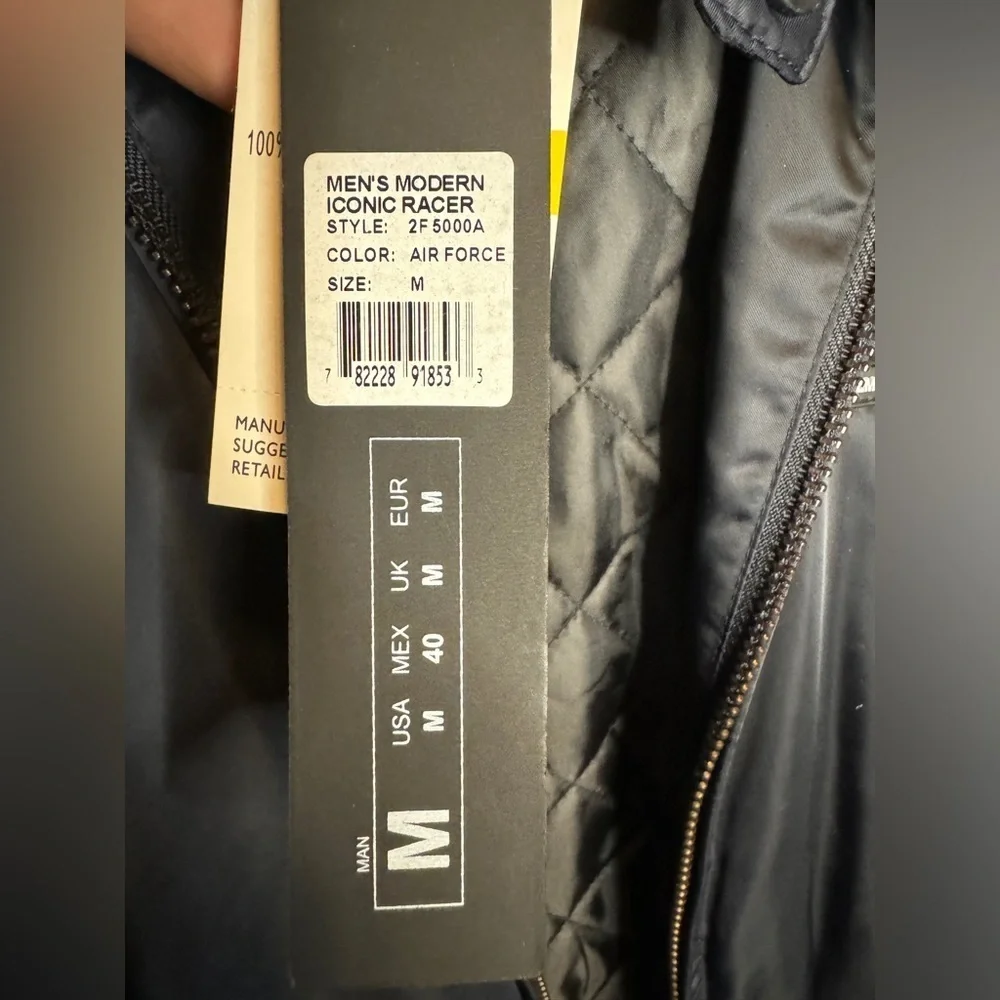 Members only jacket size medium in navy new with tags​​​​